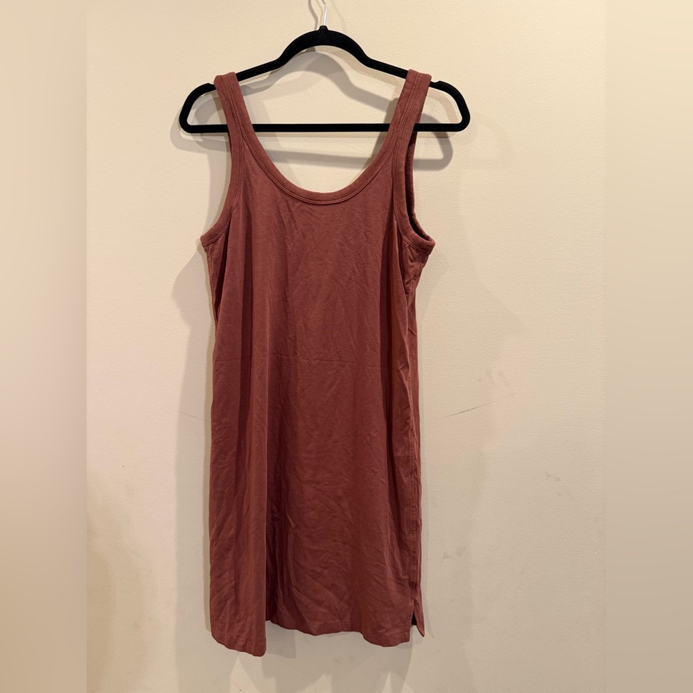 Lululemon Classic-Fit Cotton-Blend Scoop Dress ANCP Ancient Copper Size 6